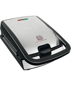 TEFAL SW852D12 Sandwich and Waffle Maker Inox/Black, 700 W, Number of plates 2,