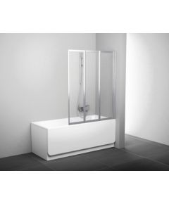 Ravak VS3 130 satin+glass Grape Bath screen