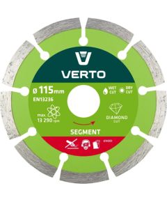 Dimanta griešanas disks Verto 61H3S1; 115 mm