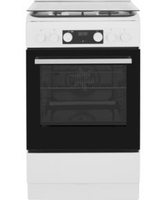 Whirlpool WS5G8CHW/E/1 gāzes plīts, elektriskā cepeškrāsns 50cm balta