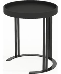 Papildu galds KEIRA D40xH45cm, melns