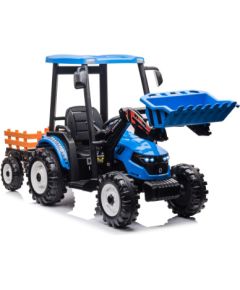 Lean Cars Battery-operated tractor with trailer Hercules Blue 24V Bērnu elektriskās automašīnas