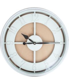 Wall clock BARRY D50cm, beige frame