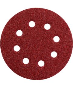 Smilšpapīrs ekscentra slīpmašīnai Metabo; 125 mm; P80; 5 gab.