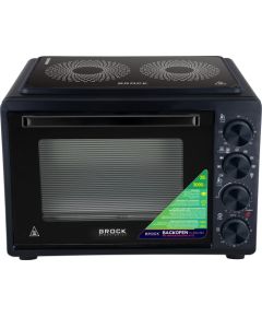 BROCK TO 3502 BKI Elektriskā cepeškrāsns ar sildvirsmu 35L , 1500W
