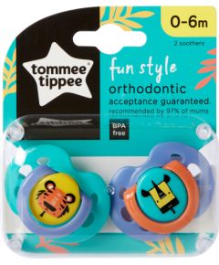 TOMMEE TIPPEE māneklis Fun unisex 0-6 m 2 gab., 433470