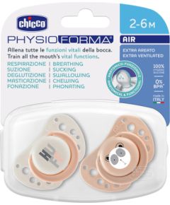 CHICCO Silikona knupis 0-6m 2gb., pink