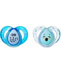 Tommee Tippee soother silicone 2pcs 6-18m Night 43336299