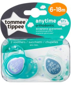 Tommee Tippee soother silicone 2pcs 6-18m Anytime 43354499