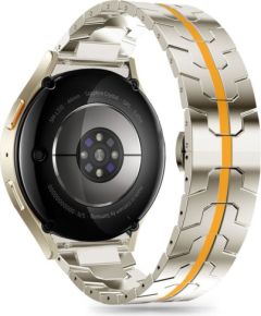 Tech-Protect ремешок для часов Stainless Samsung Galaxy Watch4/5/5 Pro/6/7/FE, titanium/orange