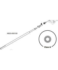 Uzgriežņu atslēga, Torx 8, Echo