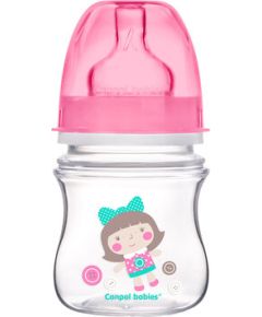 CANPOL BABIES Plata kakla barošanas pudelīte 120ml EasyStart colorful animals 35/205