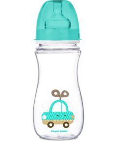 CANPOL BABIES Plata kakla barošanas pudelīte EasyStart Colorful Animals, 300ml, 35/205