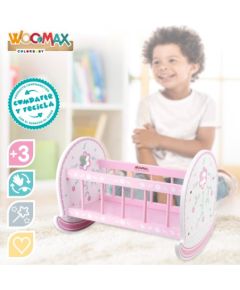Polesie Dabīgā koka šūpošanas gultiņa lellēm no 30 līdz 40 cm 3+ CB46474