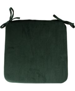 Подушка на стул VELVET 39x39x2,5cm, темно-зеленый