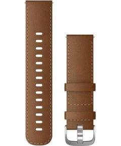 Garmin Быстросъемный ремешок, 22 мм, Коричневая итальянская кожа с серебряной застежкой