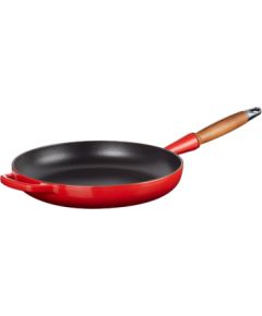 Le Creuset Čuguna panna ar koka rokturi Ø28cm sarkana