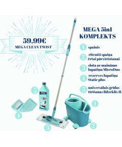 LEIFHEIT MEGA komplekts Clean Twist M Ergo