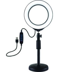 Puluz LED Ring Lamp 16cm With Desktop Mount 18-28cm, USB