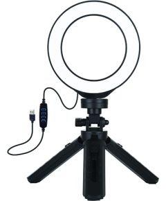 Puluz LED Ring Lamp 12cm With Pocket Tripod Mount Up to 14.5cm, USB