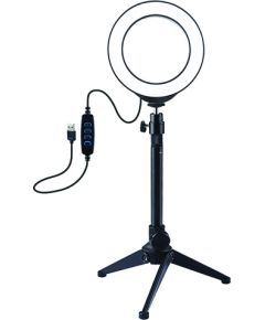 Puluz LED Ring Lamp 12cm With Desktop Tripod Mount Up to 24.5cm, USB