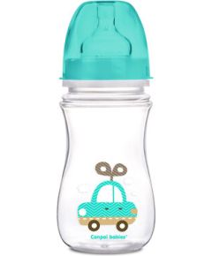CANPOL BABIES Plata kakla barošanas pudelīte 240ml EasyStart colorful animals 35/206