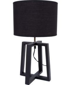 Table lamp WOODEN H44,5cm, dark grey