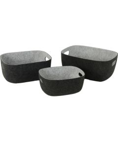 Grozs LIDO POP 36x28xH16cm, tumši pelēks