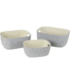 Basket LIDO POP 32x24xH14cm, light grey