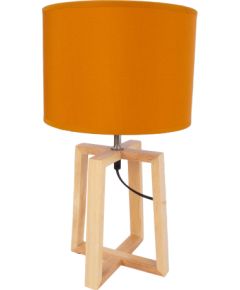Table lamp WOODEN H44,5cm, ocher