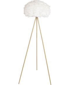 Floor lamp FEATHER, white and golden