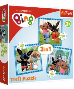 TREFL BING Комплект пазлов 3в1