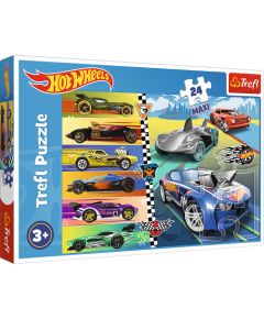 TREFL HOT WHEELS Puzle, 24 gab.