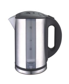 Adler AD 1216 Standard kettle, Stainless steel, Stainless steel, 2000 W, 360° rotational base, 1.7 L