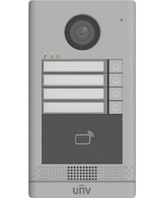 Uniview OEU-202S-HMK4 ~ UNV Ārējais IP video domofona ieejas panelis ar PoE un RFID nolasītāju 10000 kartes virsapmetuma Linux