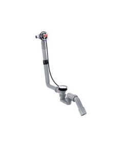 Hansgrohe vannas sifons Exafill S, 74x40/50 mm, ar uzpildi, bez dekoratīvās daļas, trose 520 mm, plastmasa, pe