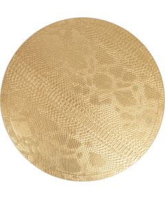 Galda sedziņa BOA D38cm, čūskas raksts, zelta krāsa
