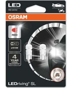 Osram W5W-LED AUTOLAMPAS RED 2825DRP-02B 1W 2xKOMPLEKTS Автомобильные лампы