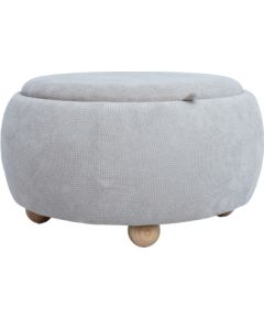 Ottoman/ table HIRO D67xH38cm, beige, with storage