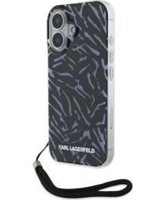 Karl Lagerfeld  Zebra With Cord Защитный Чехол для Apple iPhone 16 Plus