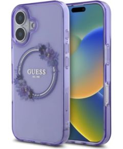Guess IML Flowers Wreath MagSafe Case Защитный Чехол для Apple iPhone 16