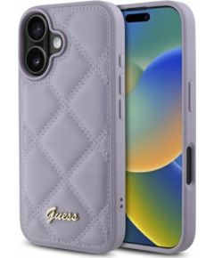 Guess Quiled Metal Logo Защитный Чехол для Apple iPhone 16