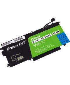 Green Cell Laptop Battery K5XWW for Dell Latitude 7390 2-in-1 5289 7389 Portatīvo datoru baterijas