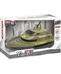 Adar Моторная лодка Армейская на батарейках, ездит, свет, музыка 20 см 566255