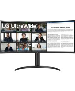 Monitor LG LG 34WR55QK-B monitor komputerowy 86,4 cm (34") 3440 x 1440 px Wide Quad HD Czarny