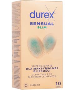 Durex Sensual / Slim 10pc M / Condoms