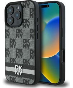 DKNY Checkered Pattern & Printed Stripes Aizsargapvalks Priekš Apple iPhone 16 Pro Max