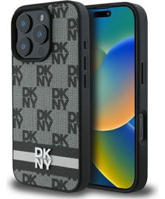 DKNY Checkered Pattern & Printed Stripes Aizsargapvalks Priekš Apple iPhone 16 Pro
