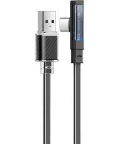Cable USB-C to USB-C Mcdodo CA-3423 90 Degree 1.8m with LED (black)