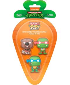 Funko 3-Pack Carrot Pocket Pop!: Teenage Mutant Ninja Turtles - Leonardo/Raphael/Splinter Vinyl Figures